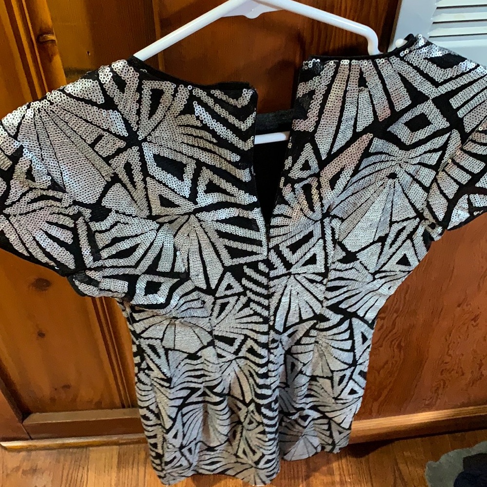 black mini dress